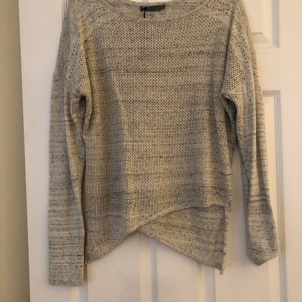 Rosabella Sweater by Prana white heather color